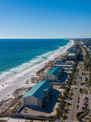 Condos and beach homes along the panhandle